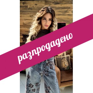 Блузка с къс ръкав SHiNE в кафяво